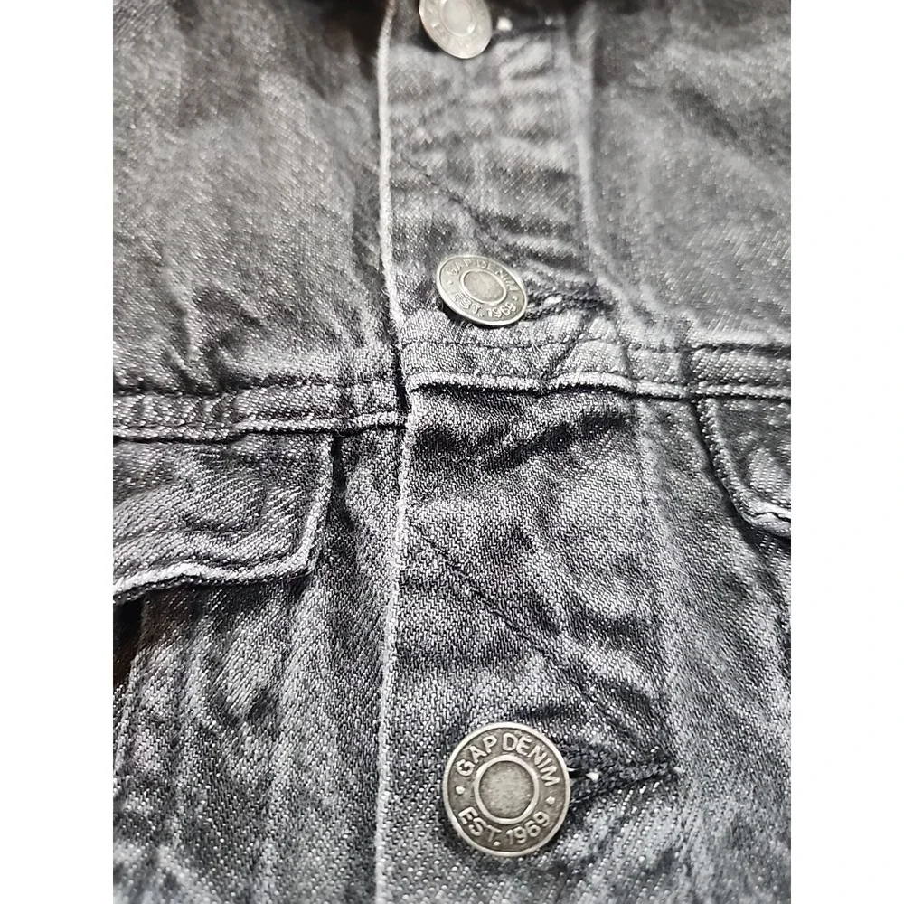 Gap‎ Kids Black Denim Icon Jacket XL